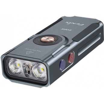 Фонарь-брелок FENIX E06R серый + Подарок